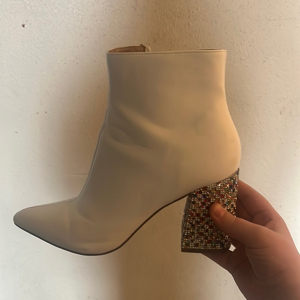 Rhinestone shiny heels